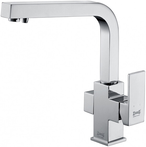 Смеситель ZorG Clean Water ZR 311 YF для кухонной мойки, хром