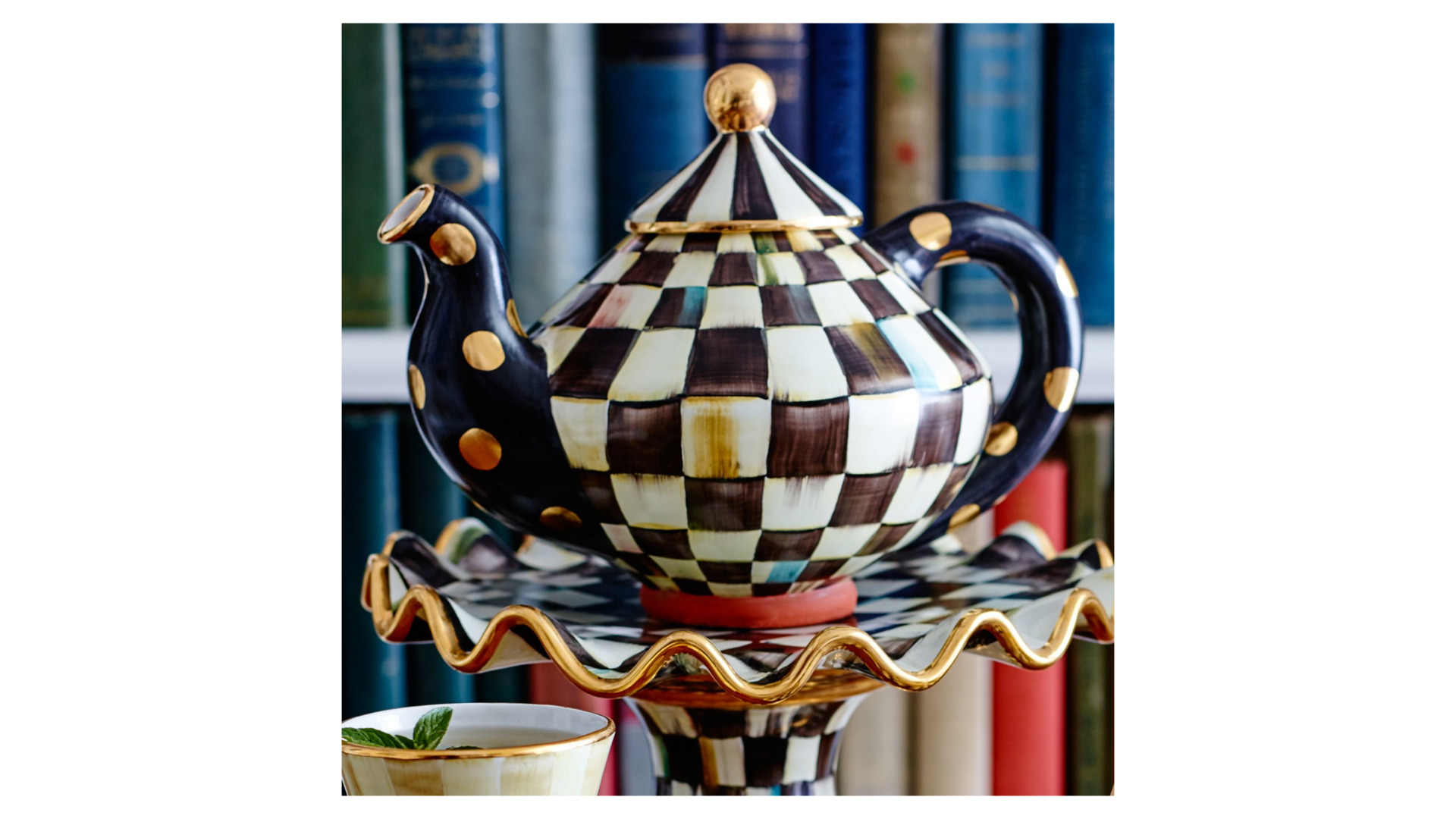 10645912 Чайник заварной Керамический Mackenzie-Childs  - Вид №1