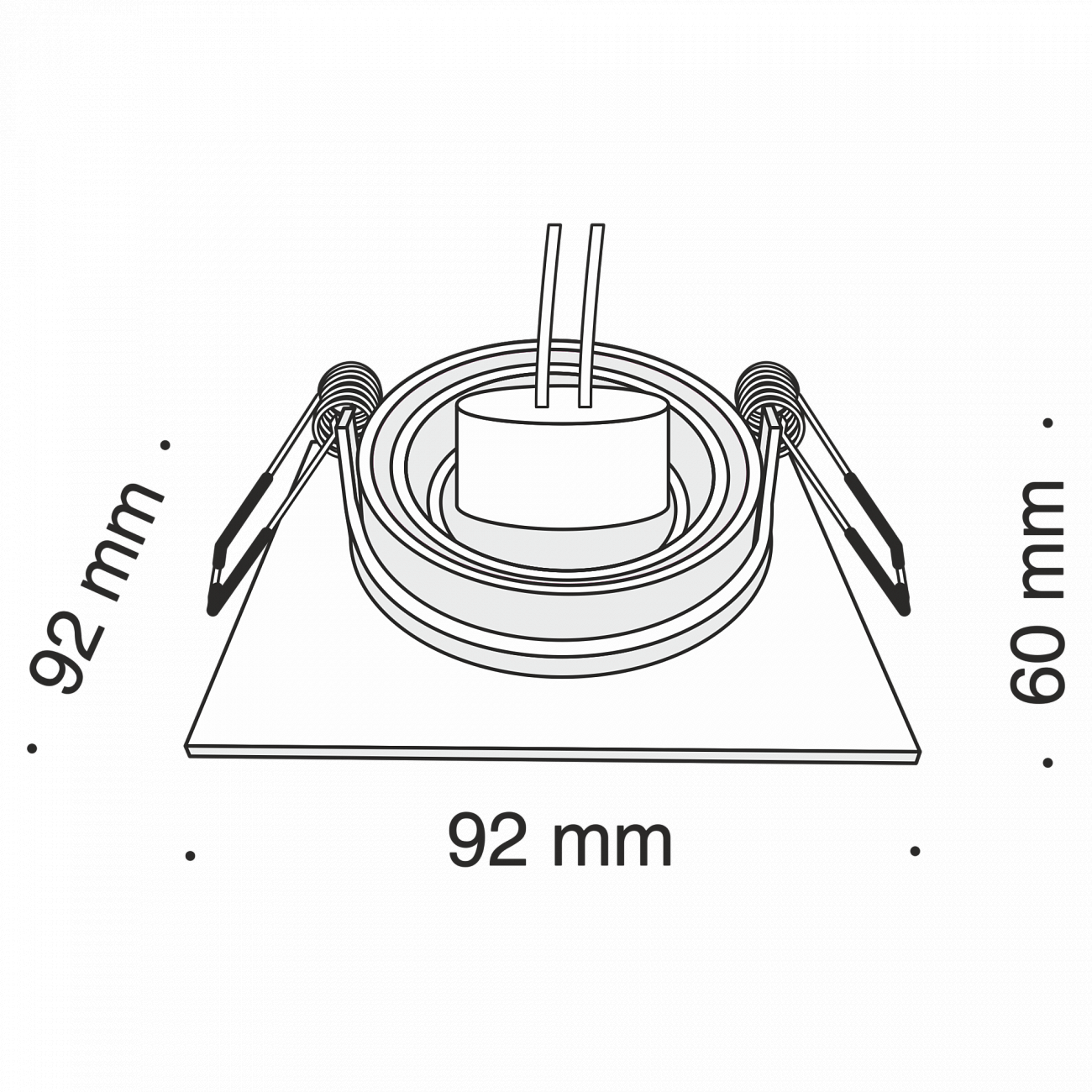 Встраиваемый спот белый Technical Atom DL024 TECHNICAL DOWNLIGHT 00-3957188 Белый  - Вид №4
