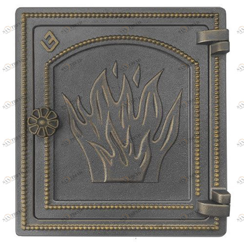 Дверка каминная Везувий ДТ-4 (бронза) 4360