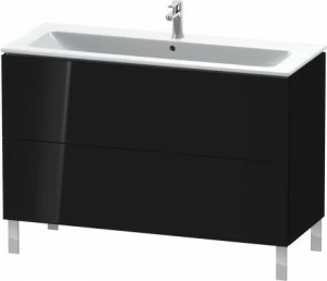 LC662804040 L-Cube Тумбочка напольная Черный глянцевый лак