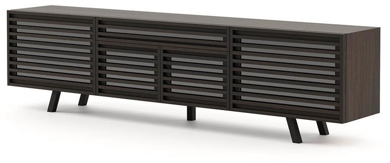 Laskasas Тумба под ТВ из фанерованной древесины с распашными дверцами sun-id-1476572 - Вид №2