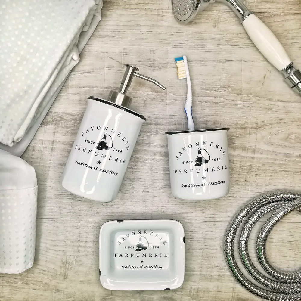 Дозатор для жидкого мыла Wess Parfumer цвет белый чёрный STLM-2012639 - Вид №5