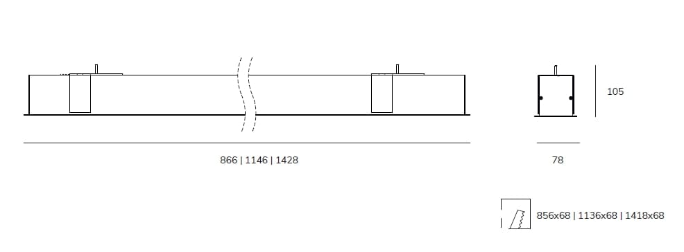 Алюминиевый светодиодный потолочный светильник Exporlux OFFICE SL ARCH-00032349 - Вид №4