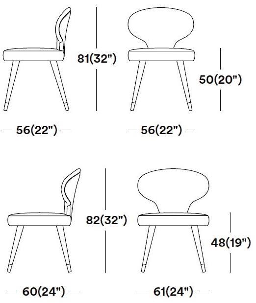 Tirolo Стул из мягкой ткани Elle 064 s, 064 po - Вид №7