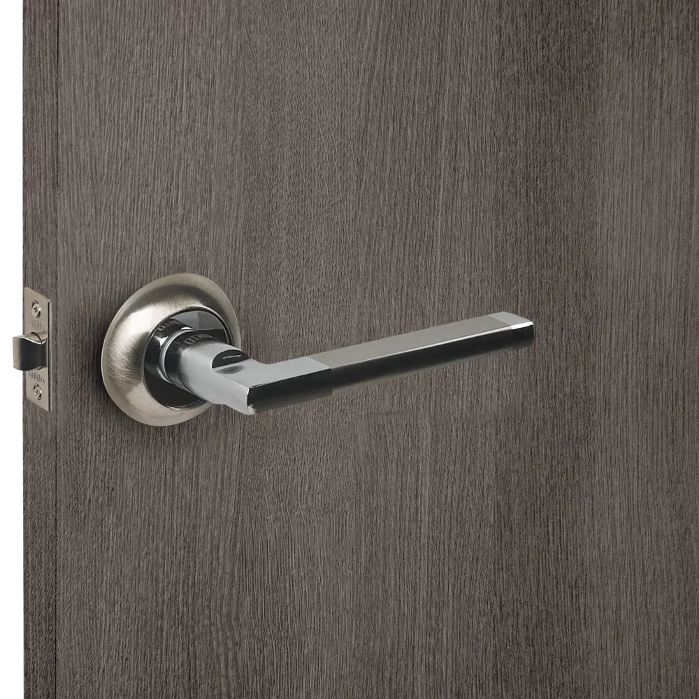 Дверные ручки Punto Polo с запиранием комплект цвет никель/хром STLM-2198127 - Вид №6