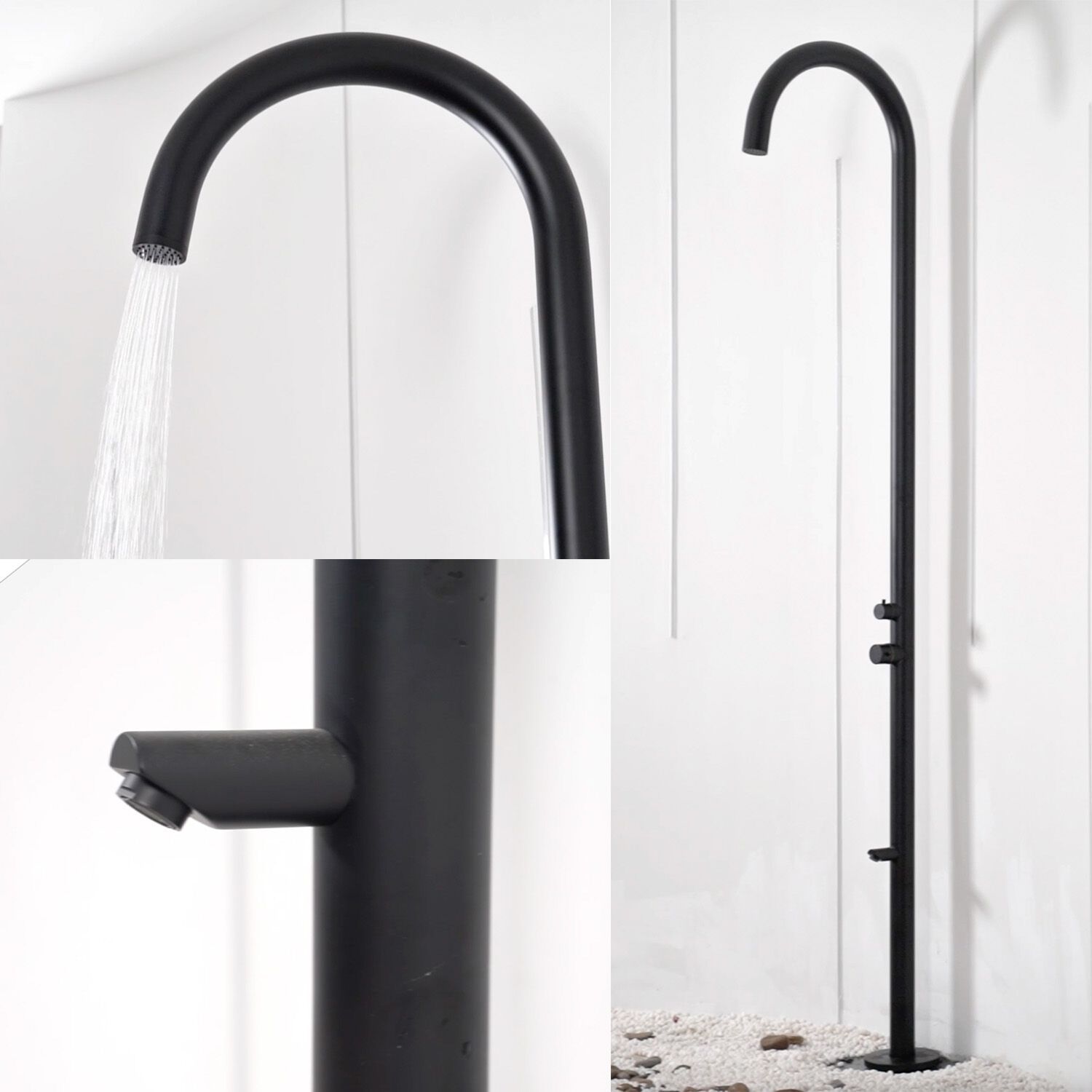 Открытый душ из нержавеющей стали с моющим средством для ног SINED OLBIA ARCH-00142049 - Вид №5