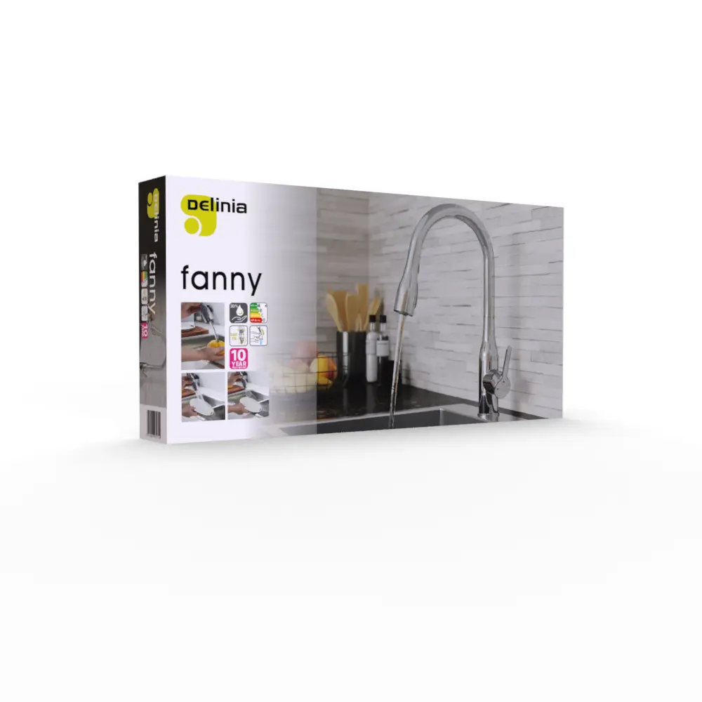 Смеситель кухонный Delinia Fanny общая высота 40.0 см цвет хром 84752042 STLM-2080972 - Вид №12