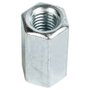 Гайка переходная удлиненная шестигранная М8 DIN 6334 сталь оцинкованная 4 шт.