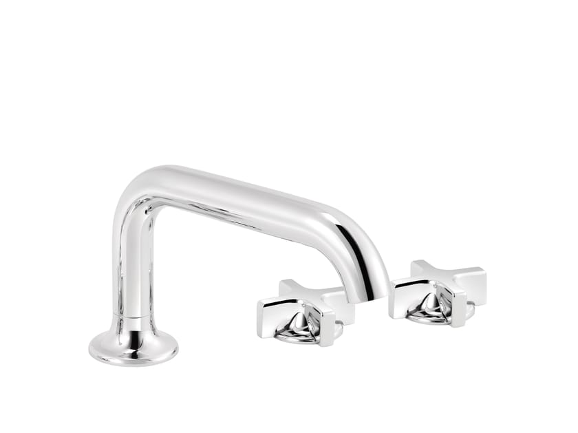 Хромированный латунный смеситель для раковины с 3 отверстиями rvb TIMES ARCH-00068558