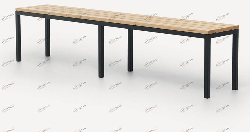 Fantin Скамейка из дерева и металла Panck sun-id-1397600