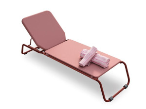 Шезлонг с откидной спинкой