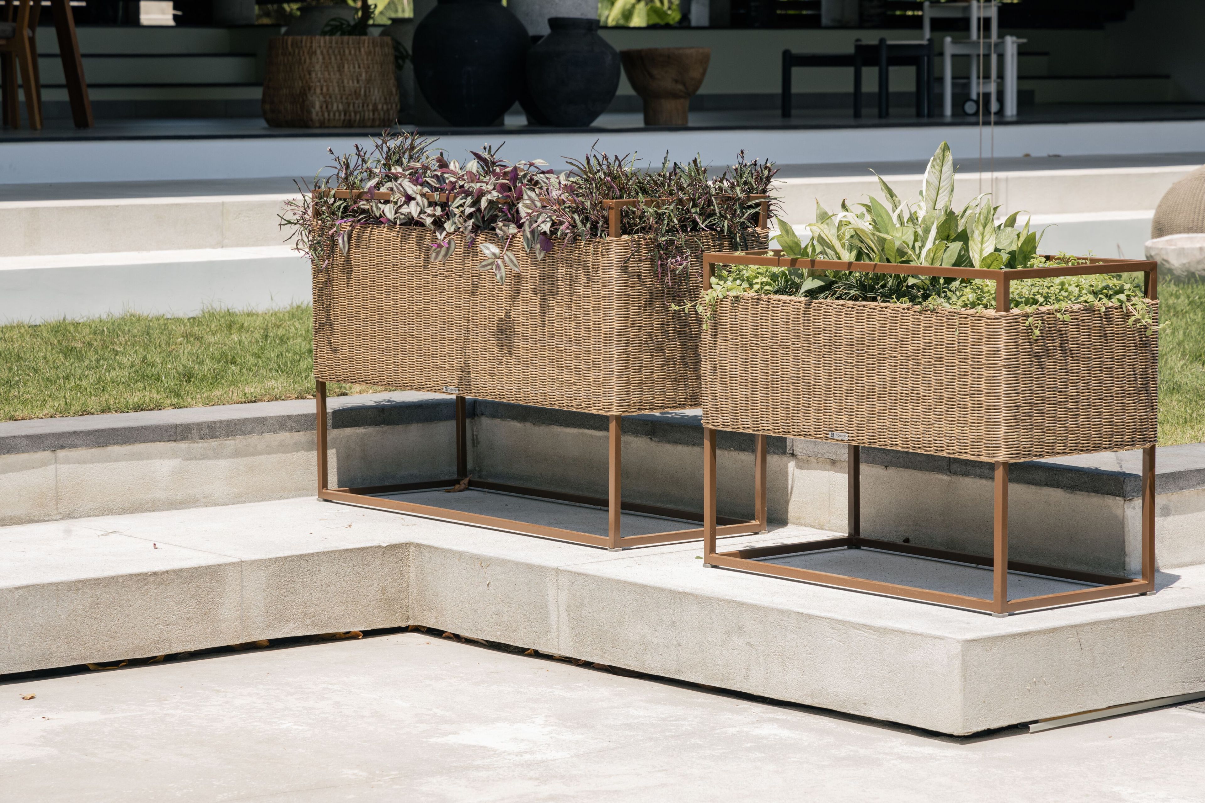 Прямоугольная плантатор из синтетического волокна cbdesign Tecno ARCH-00021024 - Вид №4