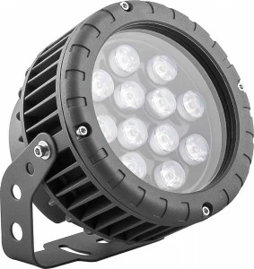 Уличный светильник светодиодный ландшафтный 15 см 12W 2700K Feron 32140 FERON  00-3956049 Серебро;серый