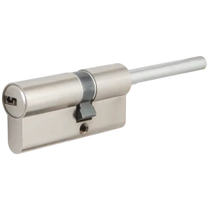 Цилиндр Cisa Astral OА317-90.12, 45x10x25 мм, ключ/шток, цвет никель, без вертушки