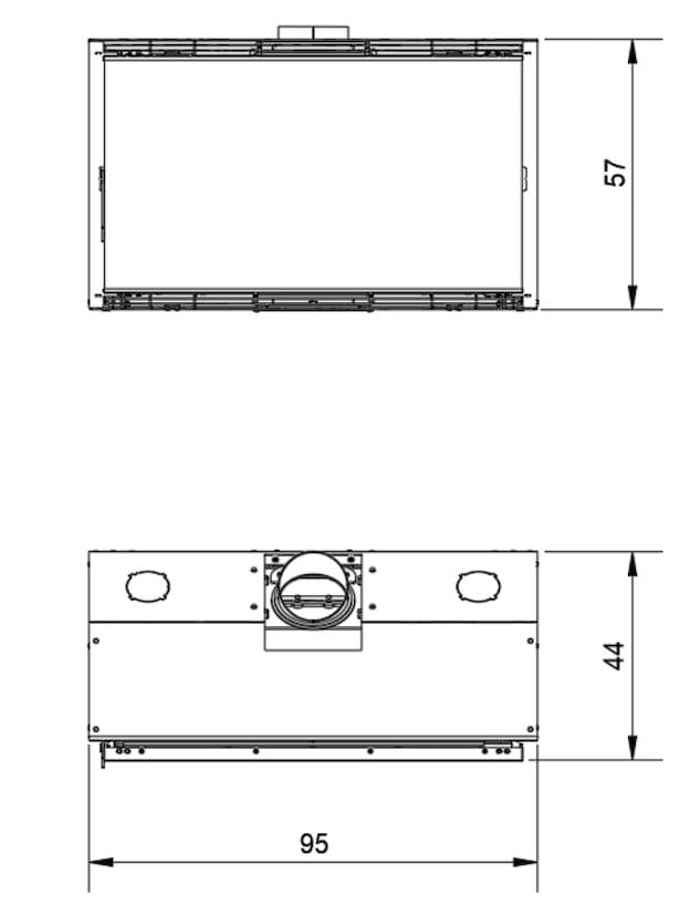 Каминная вставка RÜEGG HEATCUBE 57x95 STAR ARCH-00143342 - Вид №2