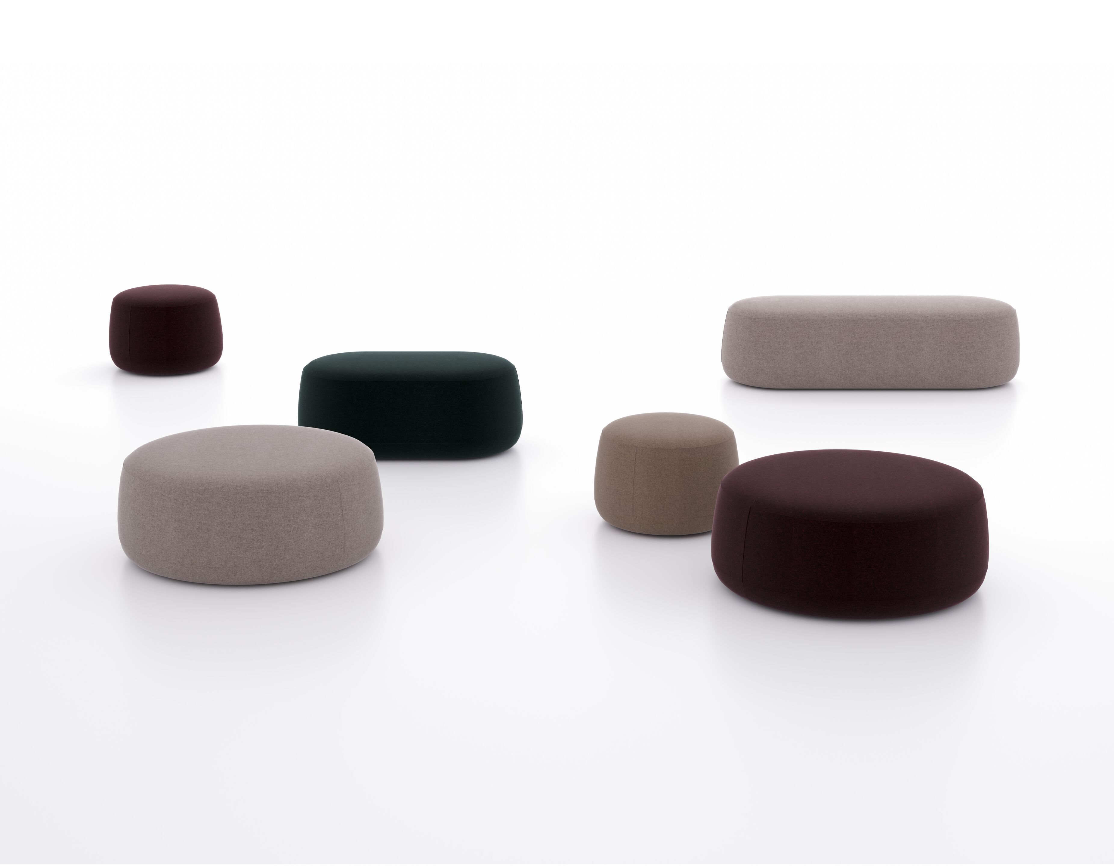 Круглый пуф из ткани Omelette Editions MOLE ARCH-00067441 - Вид №6