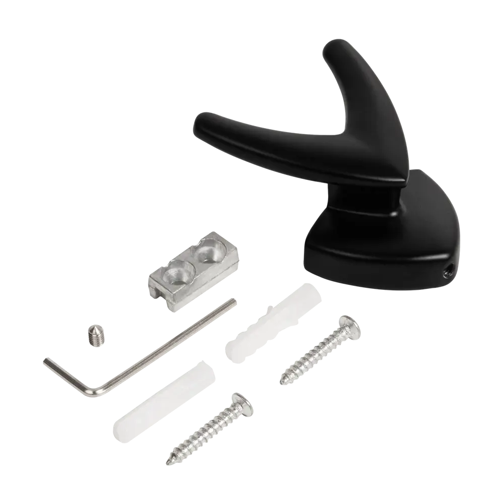 Крючок мебельный Ajax MB-LM/K-003 цвет черный STLM-2095148 - Вид №2