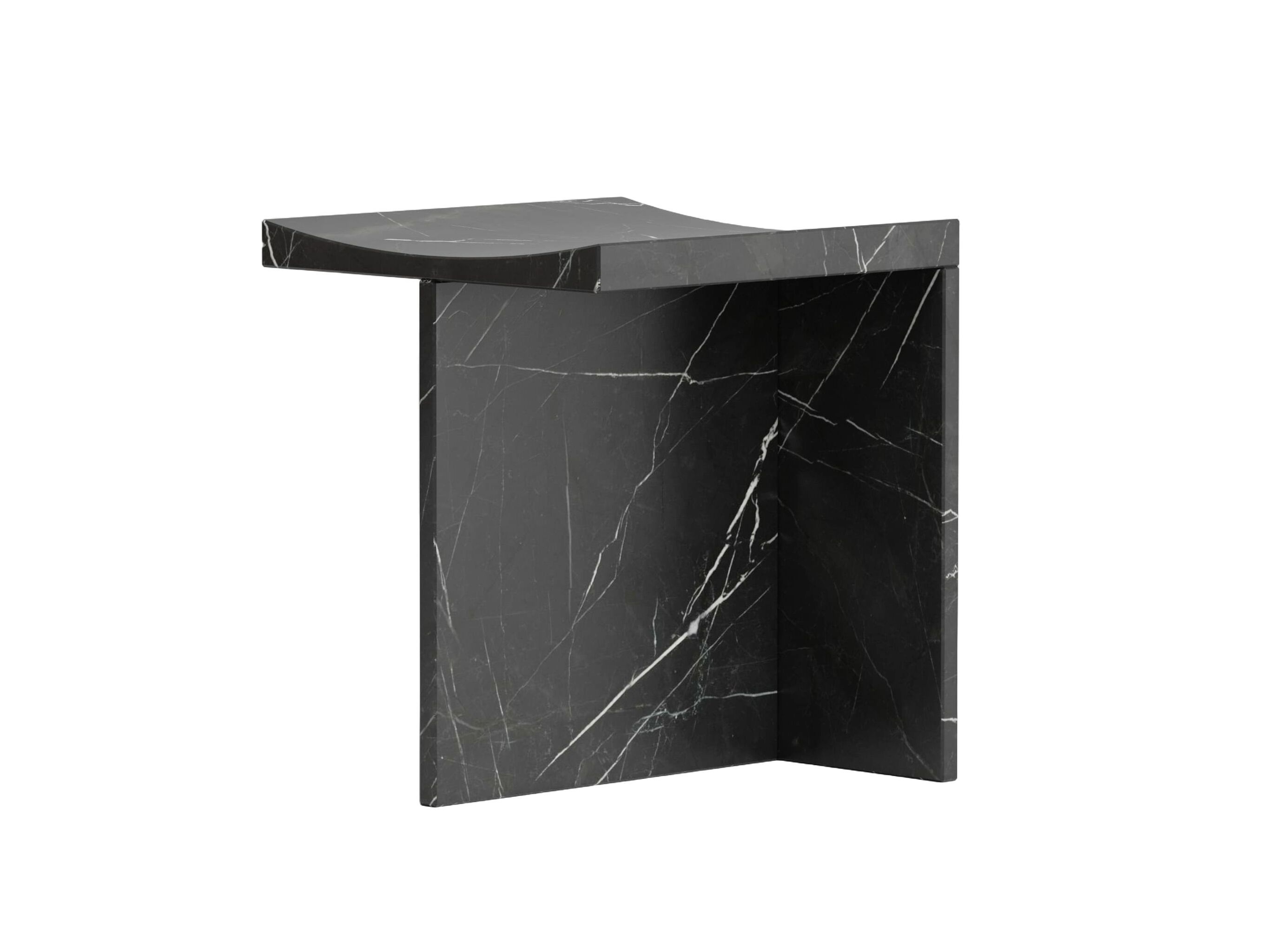 Черный мраморный табурет Marquina Pistore Marmi Pistore Marmi X McGannon Saad ARCH-00103235