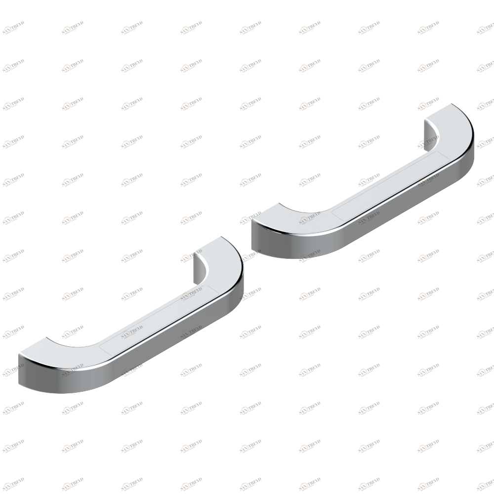 B16-BHGLM1P Pair of Bath handle, Glasgow metal inlay Thg-paris Аксессуары Хром B16-BHGLM1P CAT.A
