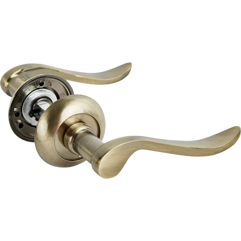 Дверные ручки Punto Olivia с механизмом запирания в бронзовом исполнении 85202168 STLM-0900909 - Вид №1