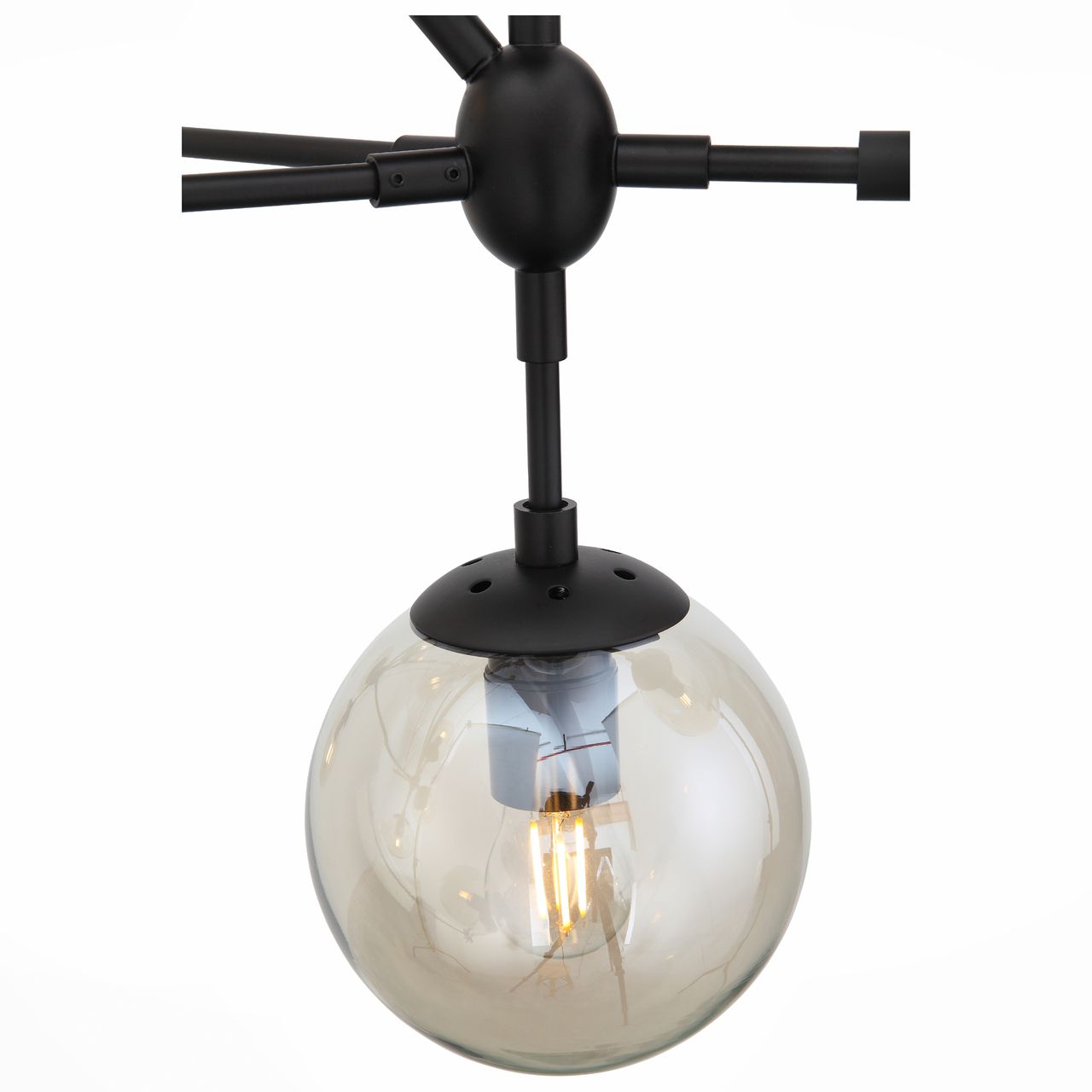 Подвесная люстра ST Luce Stampo SL549.403.10 ST LUCE ДИЗАЙНЕРСКИЕ, STAMPO, ШАР 108522 Серый  - Вид №1