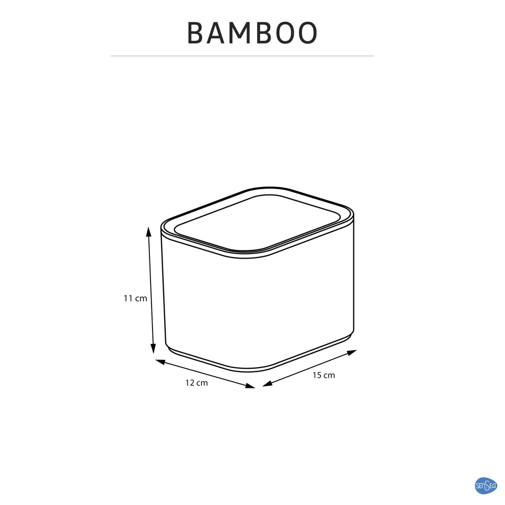 Корзина для хранения Sensea Bamboo 15x12x11 см 82754669 STLM-2208019 Без серии - Вид №8