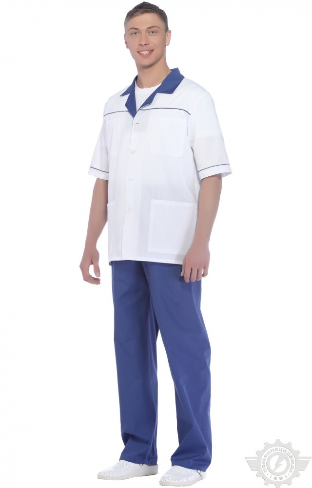 67276 Костюм "Технолог" мужской василек  Медицинская одежда  размер 44-46/158-164 Спецодежда  - Вид №13