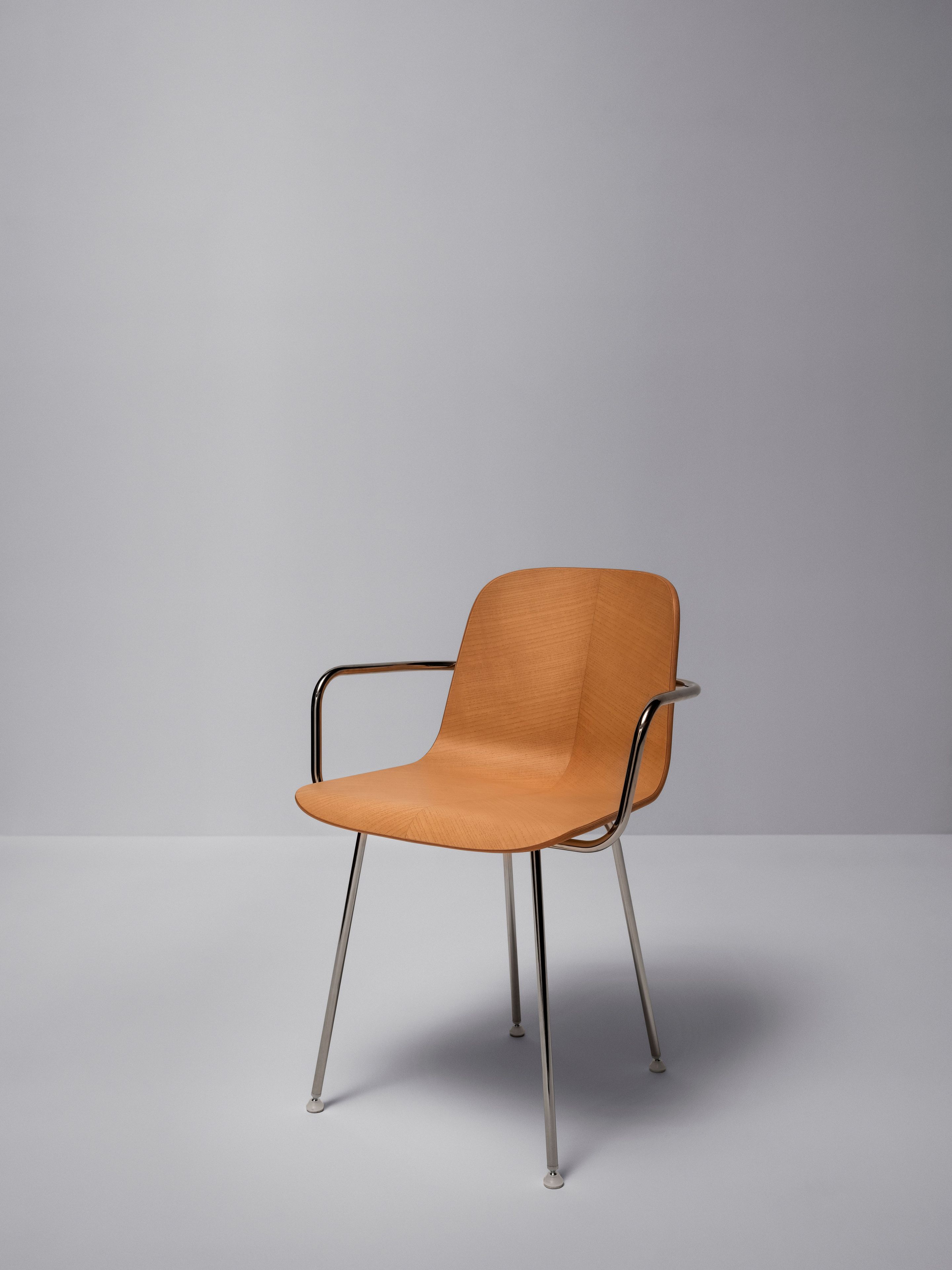 Стул из стали и дерева PIAVAL Herringbone-Contract ARCH-00056875 - Вид №3