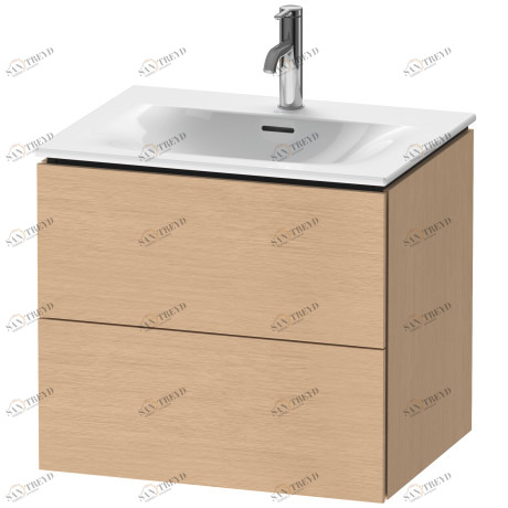 LC630501212 L-Cube Тумбочка подвесная Дуб брашированный, натуральный шпон Duravit