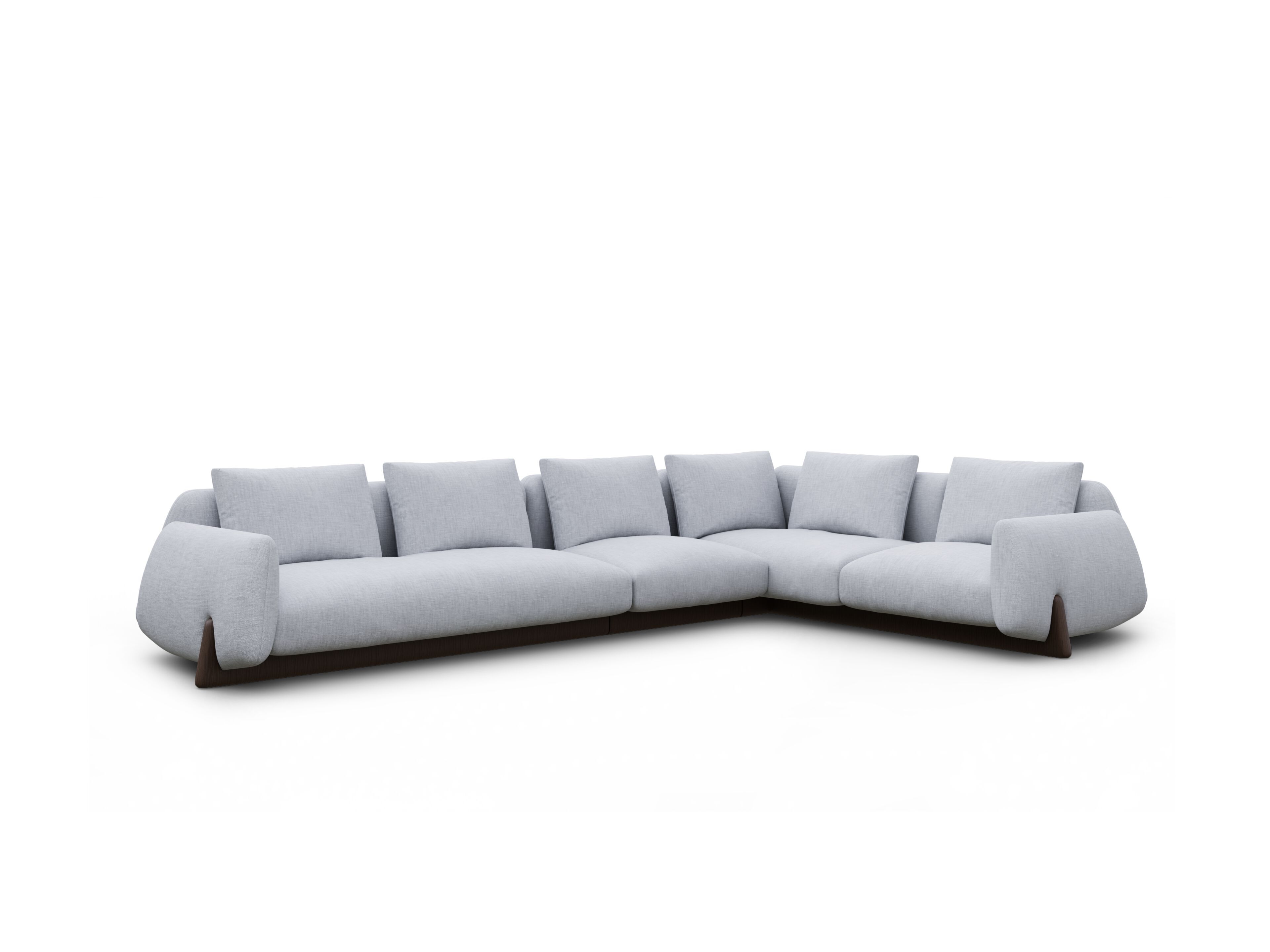 Секционный угловой диван из ткани Natuzzi Italia Mirai ARCH-00049072 - Вид №5