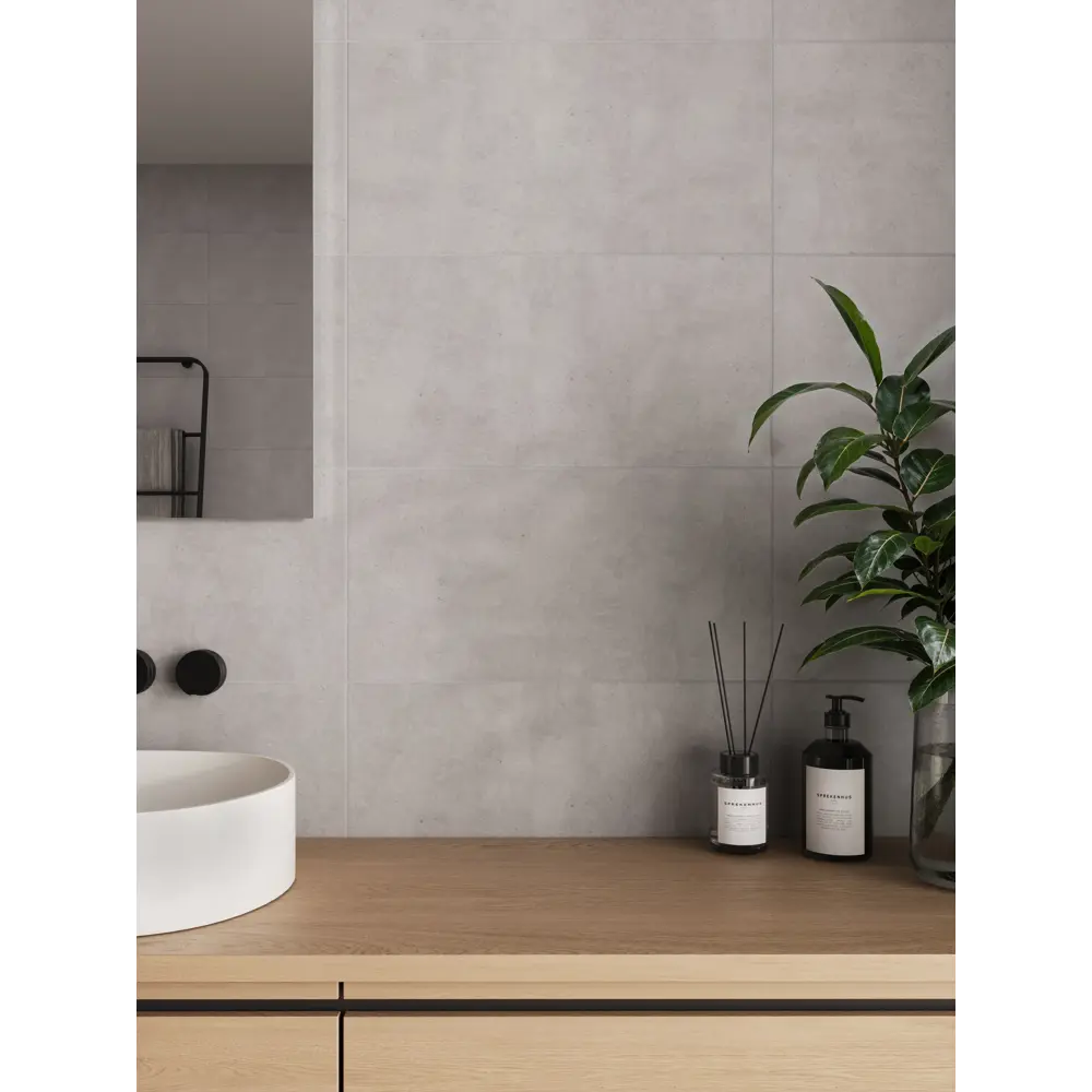 Плитка настенная Betone 30x60 см 1.44 м² матовая цвет серый 89448389 STLM-2076392 Santreyd - Вид №4