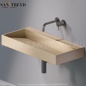 L011T1RPV4.131 Подвесная раковина настенная прямоугольная A. e T. Italia P35 бежевая