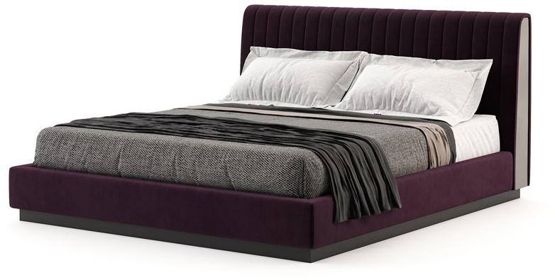Laskasas Двуспальная кровать из ткани с высоким изголовьем Harry Lk1134 - Вид №1