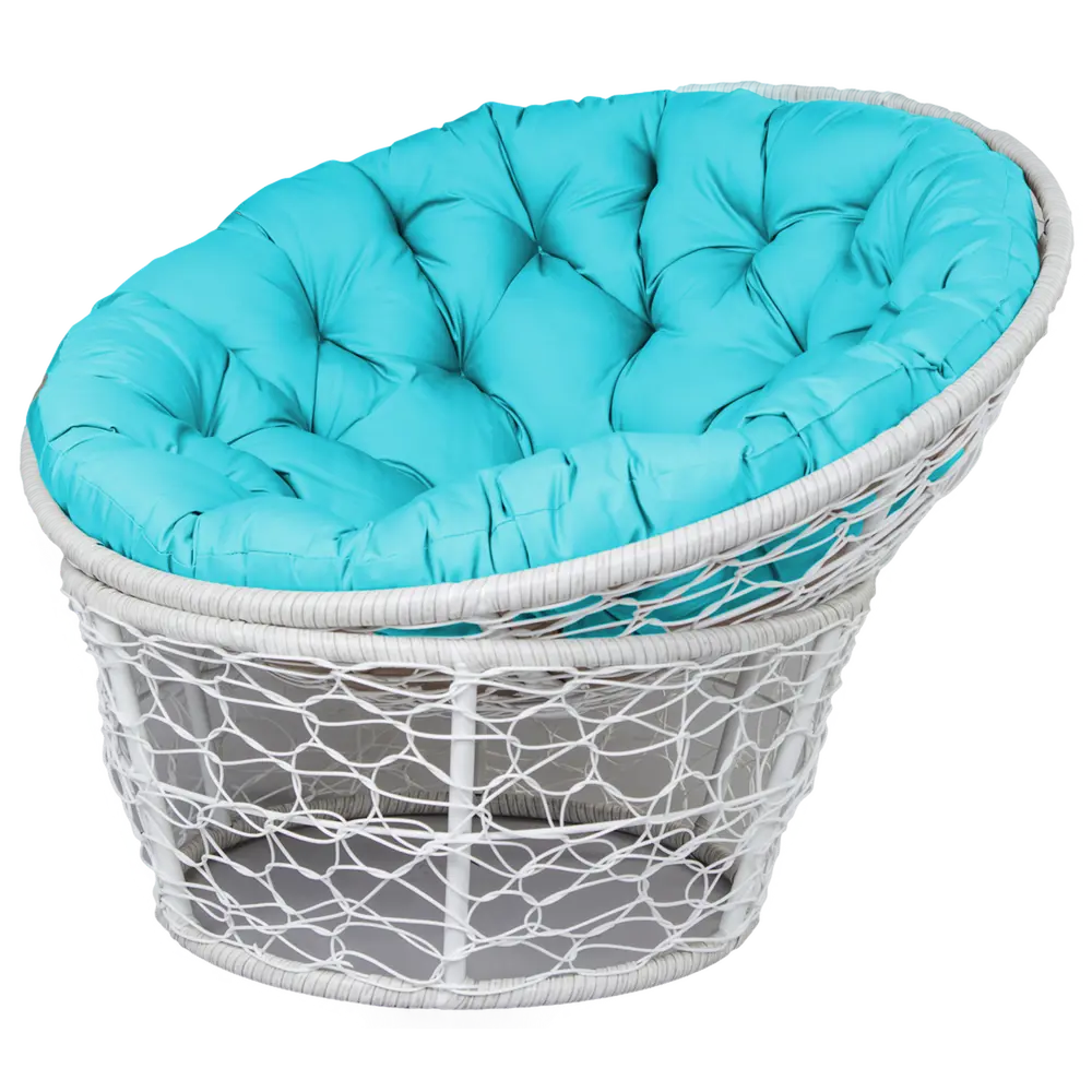 Садовое кресло Greengard Мадрид 90x96x108 см искусственный ротанг белый Садовая мебель STLM-2149670