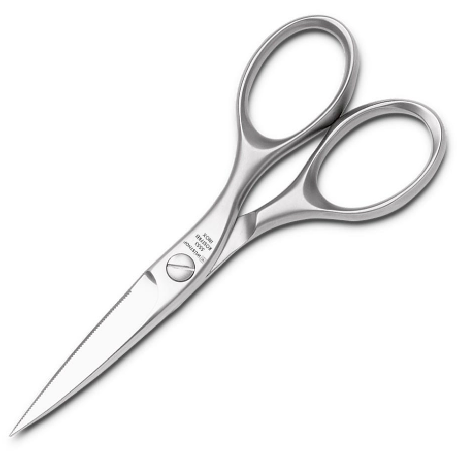 Набор кухонных ножей Ikon Cream White: 6 шт., мусат, ножницы, на деревянной подставке WUESTHOF W9879WUS - Вид №9