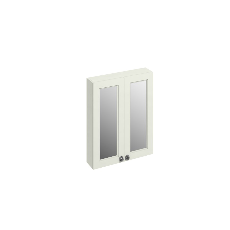 Burlington 60 Настенный зеркальный блок с двойной дверью Мэтт Уайт F6MW  - Вид №2