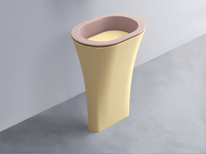 AMLA65-CP+AMPILO-CN+AMCOLO-CN Раковина Amedeo Ovale отдельностоящая cielo Enjoy + Amedeo