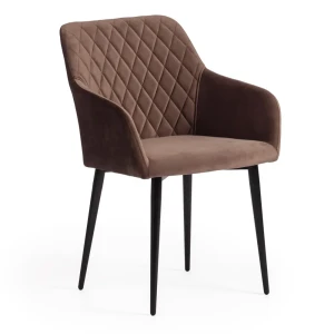 91517377 Комплект кресел 4 шт Tetchair Bremo 55x83x58 см ткань цвет коричневый STLM-1425026