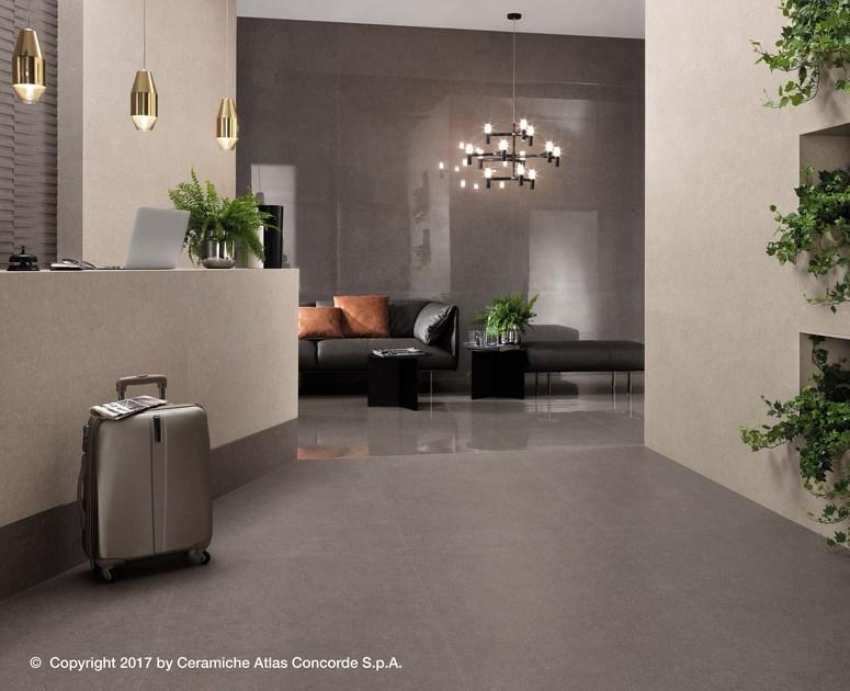 Atlas Concorde Белая плитка для стен с эффектом бетона Kone sun-id-1443523 - Вид №8