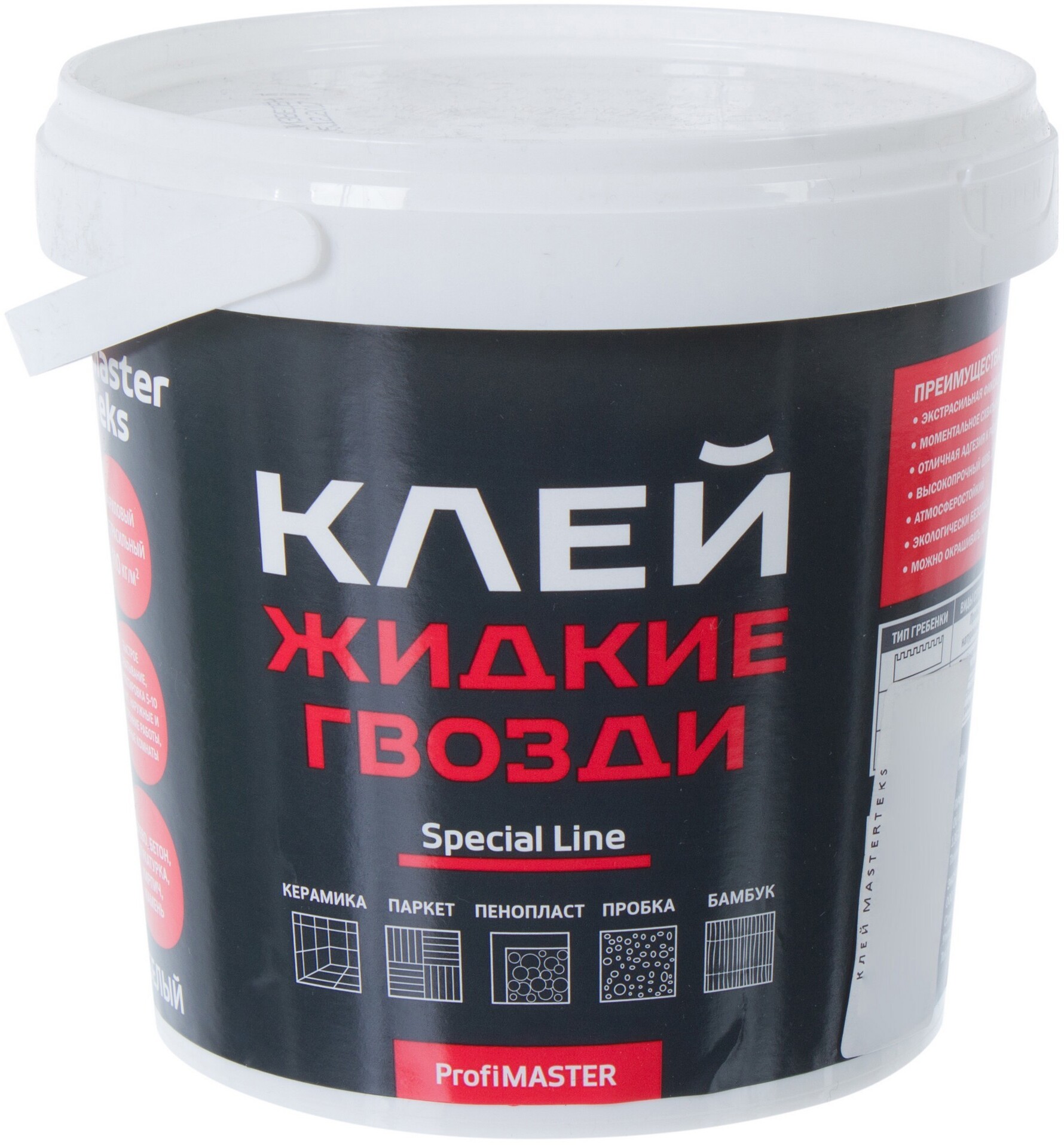 18725114 Клей экстрасильный 1.5 кг цвет белый STLM-0012214 MASTERTEKS