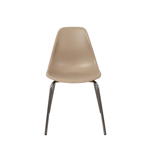 92062625 Стул кухонный Derstuhl Elegant chrom 45x82x46 см полипропилен цвет темно-бежевый STLM-1441449