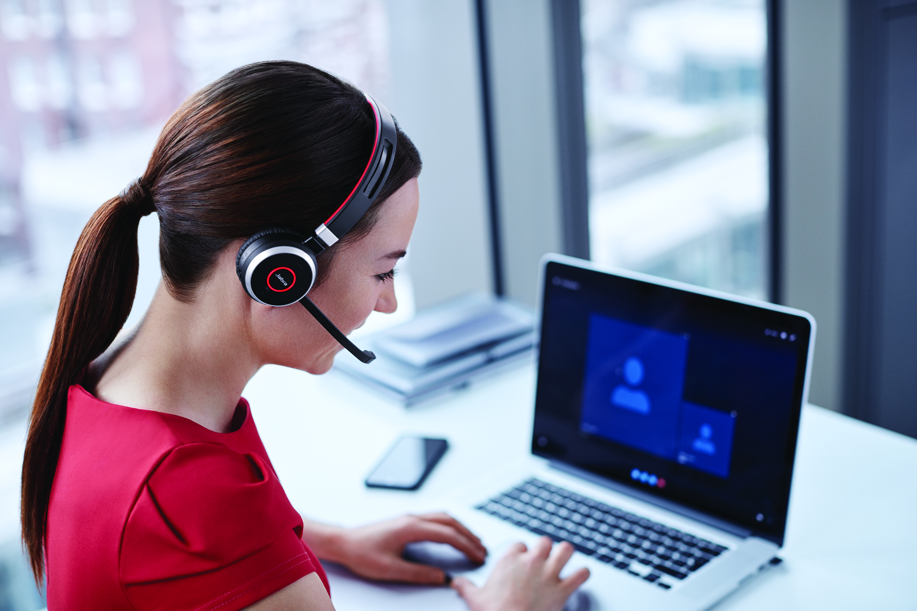 7599-832-199 evolve 75 stereo ms, charging stand & link 370 Jabra Santreyd  - Вид №12