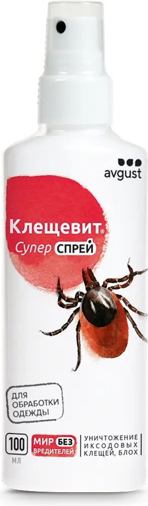 82231997 Спрей для защиты от клещей Клещевит «Супер спрей» 100 мл STLM-0022406
