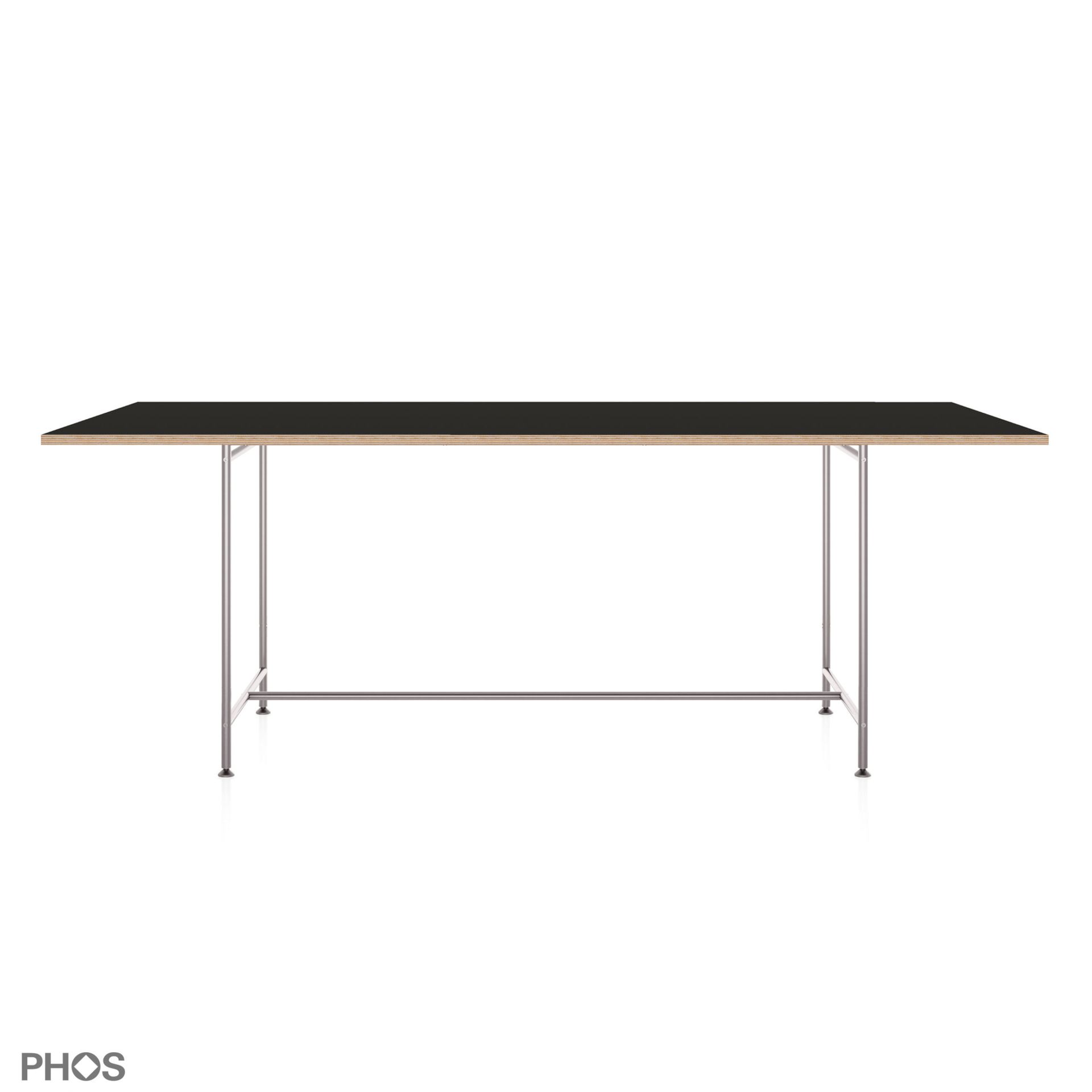 KATI-E1-200x90-MS Стол Карлсруэ - обеденный стол - черный - 200 х 90 х 75 см. PHOS  - Вид №6