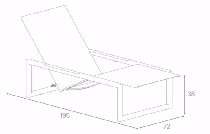 Royal Botania Садовая кушетка с откидной спинкой batyline® Ninix sun-id-1349444 - Вид №6