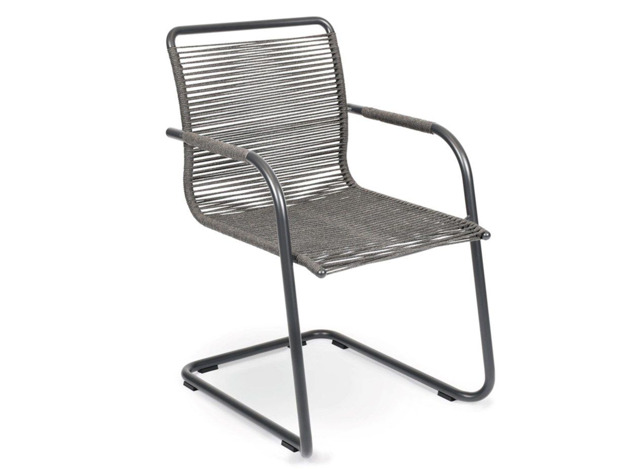 Веревочный консольный садовый стул с подлокотниками FISCHER MÖBEL качели ARCH-00048522