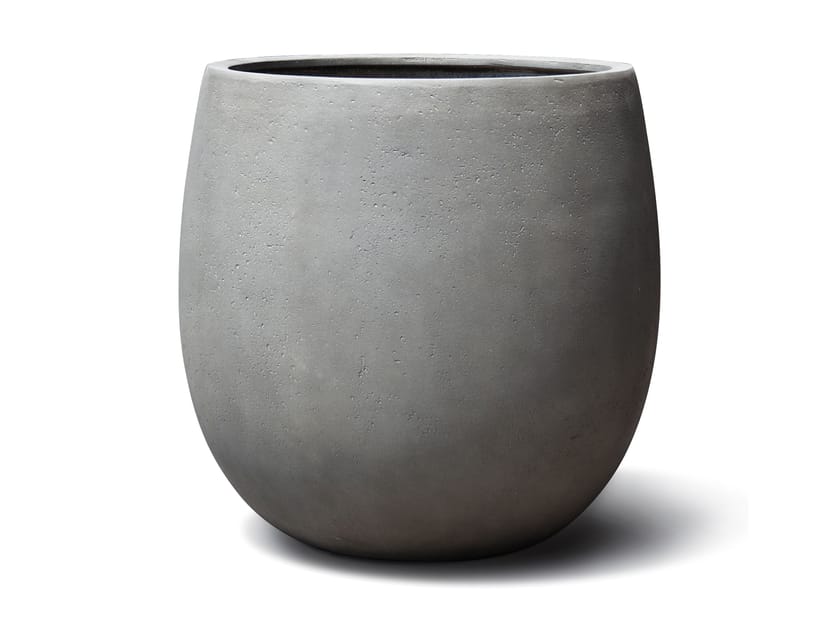Садовый горшок из волокнистой глины PAOLELLI GARDEN Натуральный цвет бетонной поверхности ARCH-00083741