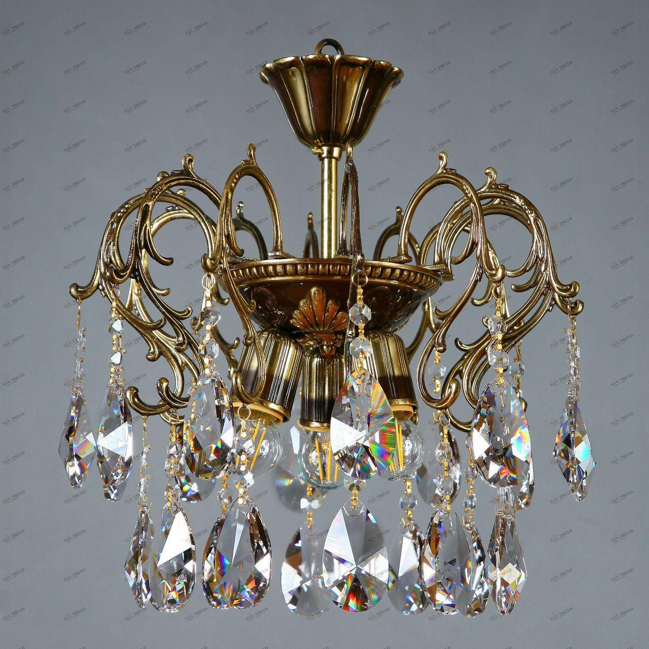 Потолочная люстра Ambiente Alicante 8888/3 PL PB Tear Drop AMBIENTE ДИЗАЙНЕРСКИЕ, ALICANTE 181590 Бронза 