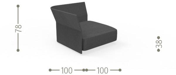 Talenti Модульный садовый диван из ткани и веревки Cliff sun-id-1425103 - Вид №33